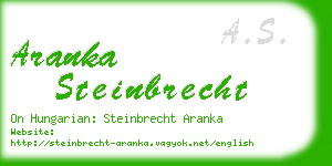 aranka steinbrecht business card